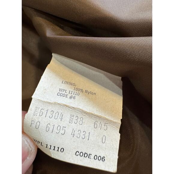 Vintage Sears The Leather Shop Leather Fringe Jacket Brown USA Western - Picture 16 of 16